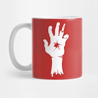 zombie hand - white vintage Mug